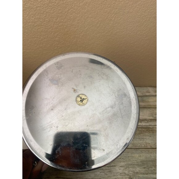 Mid Century M Taka Japan Ice Bucket Teak-Tone Woodgrain Chrome Lid Retro Barware - Picture 11 of 13